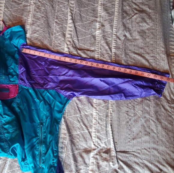 90s Columbia Windbreaker Half Zip Jacket - Picture 6 of 7